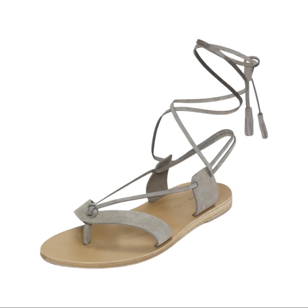 Valia Gabriel Pantem Grey Nubuck leather Gladiatot Sandals 36